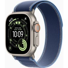 Смарт-годинник Apple Watch Ultra 3 GPS + Cellular 49mm Natural Titanium Case with Blue/Bright Blue Trail Loop - M/L (MEWU4QP/A)