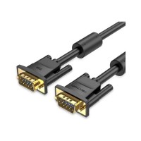 Кабель мультимедійний VGA M to VGA M 5.0m black Vention (DAEBJ)