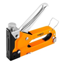 Степлер будівельний Neo Tools 4-14 мм, тип скоб J/53, регулювання забивання скоб (16-032)