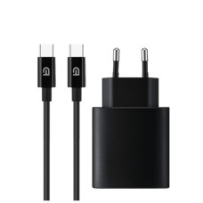 Зарядний пристрій Armorstandart ABMHJ83 20W USB-C Black + cable USB-C to USB-C (ARM77723)