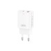 Зарядний пристрій XO L130 USB-C PD30W + USB-A QC3.0 White (L130.white)