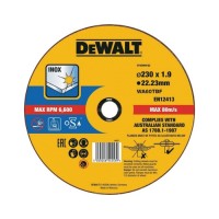 Круг відрізний DeWALT INOX, нержавіюча сталь/листовий метал, 230х1.9х22.23 мм (DT43909)