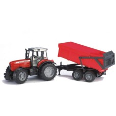 Спецтехніка Bruder Трактор Massey Ferguson 7480 з причепом М1:16 (02045)