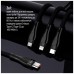Дата кабель USB 2.0 AM to Lightning + Micro 5P + USB-C 1.2m 3.0A (PD60W data) Black ColorWay (CW-CBPDU3060-BK)