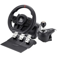 Кермо GamePro RW038PM з педалями та коробкою передач PC/XBOX360/XBOXONE/SWITCH/PS3/PS4 (RW038PM)