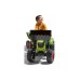 Веломобіль Falk Claas Axos трактор на педалях з причепом Зелений (3016201010233) (1010W)