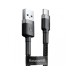 Дата кабель USB 3.1 AM to USB-C 1.0m 3A grey-black Baseus (CATKLF-BG1)