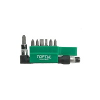 Набір біт Toptul з Г-подібним перехідником 1/4" 8шт. (GAAL0802)