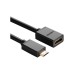 Перехідник Mini HDMI M to HDMI F 0.22m black Ugreen (20137)