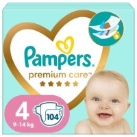 Підгузки Pampers Premium Care Maxi Розмір 4 (9-14 кг) 104 (4015400465447)