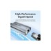 Перехідник USB-C to RJ45 Ethernet 1000Mbps black Vention (CFPHB)