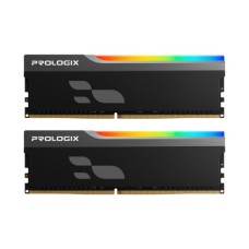 Модуль пам'яті для комп'ютера DDR4 16GB (2x8GB) 3600 MHz Onyx Black RGB Prologix (PRO16GB3600YBR4K)