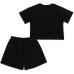 Набір дитячого одягу Blueland із шортами (16005-140G-black)