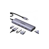 Порт-реплікатор Ugreen Dock CM511 5in1 USB3.1 Type-C --> HDMI 60Hz/3xUSB-А 3.0/Type-C/PD 100W (15597)