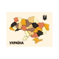 Набір для творчості Rosa Talent Мапа України 3D кольори металіки 24.5х18.5 см (4823098532538)