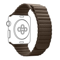 Ремінець до смарт-годинника Armorstandart Leather Loop для Apple Watch 42 (Series 11-10)/41/40/38 Brown (ARM48657)