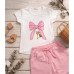 Набір дитячого одягу Breeze з бантиком (20998-116G-pink)