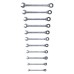 Ключ Sigma набір ріжково-накидних тріскачкові 11шт, 8-17, 19мм CrV (6010531)