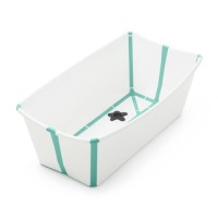 Ванночка Stokke Flexi Bath Складна Біло-бірюзова (531905)