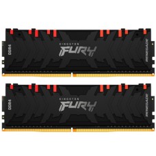 Модуль пам'яті для комп'ютера DDR4 16GB (2x8GB) 4000 MHz Renegade RGB Black Kingston Fury (ex.HyperX) (KF440C19RBAK2/16)