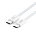 Дата кабель USB-C to USB-C 1.0m 60W white XO (CB-Q73CC)