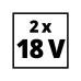 Набір акумулятор + зарядний пристрій Einhell 18V 2x4.0Ah Twincharger Kit (4512112)