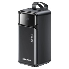 Батарея універсальна AWEI 50000mAh PA-106 22,5W PD 3xUSB-C black (6954284029537)
