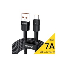 Дата кабель USB 2.0 AM to USB-C 1.0m 7A black Essager (EXCT-XC01)