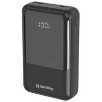 Батарея універсальна ColorWay 20 000 mAh DigiPower PD/45W, QC/4.0, Black (CW-PB200LP04BK)