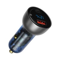 Зарядний пристрій Baseus Particular Digital Display QC+PPS Dual Quick Charger Car Charger 65W Shallow tarnish (CCKX-C0A)