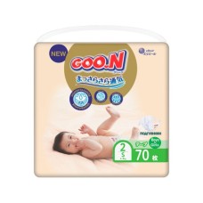 Підгузки GOO.N Premium Soft 4-8 кг розмір S на липучках 70 шт (863223)