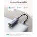 Перехідник USB 3.0 AM to RJ45 Ethernet 1000Mbps CM209 Ugreen (50922)