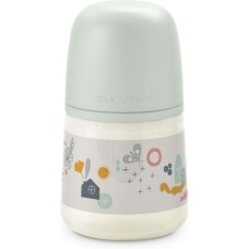 Пляшечка для годування Suavinex A walk in the park, 150 мл, фізіологічна соска повільний потік, зелена (308314)