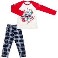 Піжама дитяча BiyoKids з довгим рукавом (5529-110B-blue)