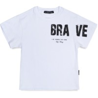 Футболка дитяча A-Yugi BRAVE (7308-152-white)