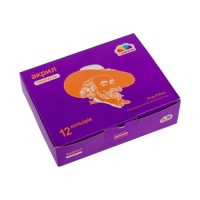 Акрилові фарби ГАММА'UA Творчість 12 кольорів 20 мл (400504) (4820219213185)