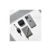Чохол для навушників Uniq Lyden DS AirPods 4 Dallas Black (8886463691328)