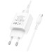 Зарядний пристрій BOROFONE BA81A USB-C PD20W + cable USB-C to USB-C White (6941991108204)