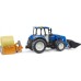 Масштабна модель автомобіля Bruder Трактор New Holland T5.121 з переднім навантажувачем та аксесуарами (02187)