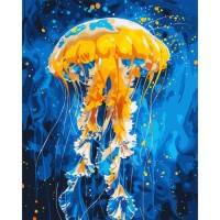 Картина по номерам Santi Танець медузи, 40*50см, LED підсвітка (955067)