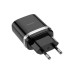 Зарядний пристрій HOCO C12Q Smart USB QC3.0 + cable Micro 18W Black (6931474716279)