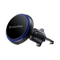 Універсальний автотримач ColorWay MagSafe 360° Air Vent 15W Black (CW-CHMW041Q-BK)