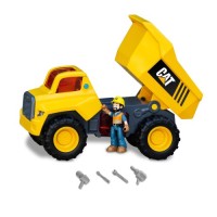 Спецтехніка Funrise CAT Будівельні машини Самоскид з фігуркою зі світлом та звуком, 30 см (83201)