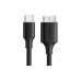 Дата кабель USB-C 3.1 to Micro USB 3.0 1.0m 3A US312 black UGREEN (20103)