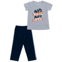 Піжама дитяча Matilda NO RULES (M12334-2-92B-blue)