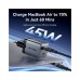 Зарядний пристрій Vention 2xUSB-C PD45W GaN transparent gray (FCFH0-EU)