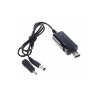 Кабель живлення USB to DC 5.5x2.5mm + 3.5x1.35mm 9V-12V 0.8m 18W Kingda (KD-USB-DC9/12)