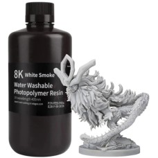 Фотополімерна смола ELEGOO Resin, Water Washable 8K, 1кг, white smoky (50.103.0140)
