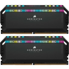 Модуль пам'яті для комп'ютера DDR5 32GB (2x16GB) 6400 MHz Dominator Platinum RGB Black Corsair (CMT32GX5M2B6400C32)