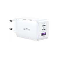 Зарядний пристрій Ugreen 1xUSB + 2xUSB-C 65W GaN CD244 white (15334)